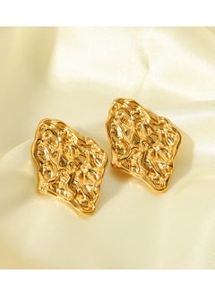 The Black Pearl Accessories Stainless Steel Golden Earring  - Image 3
