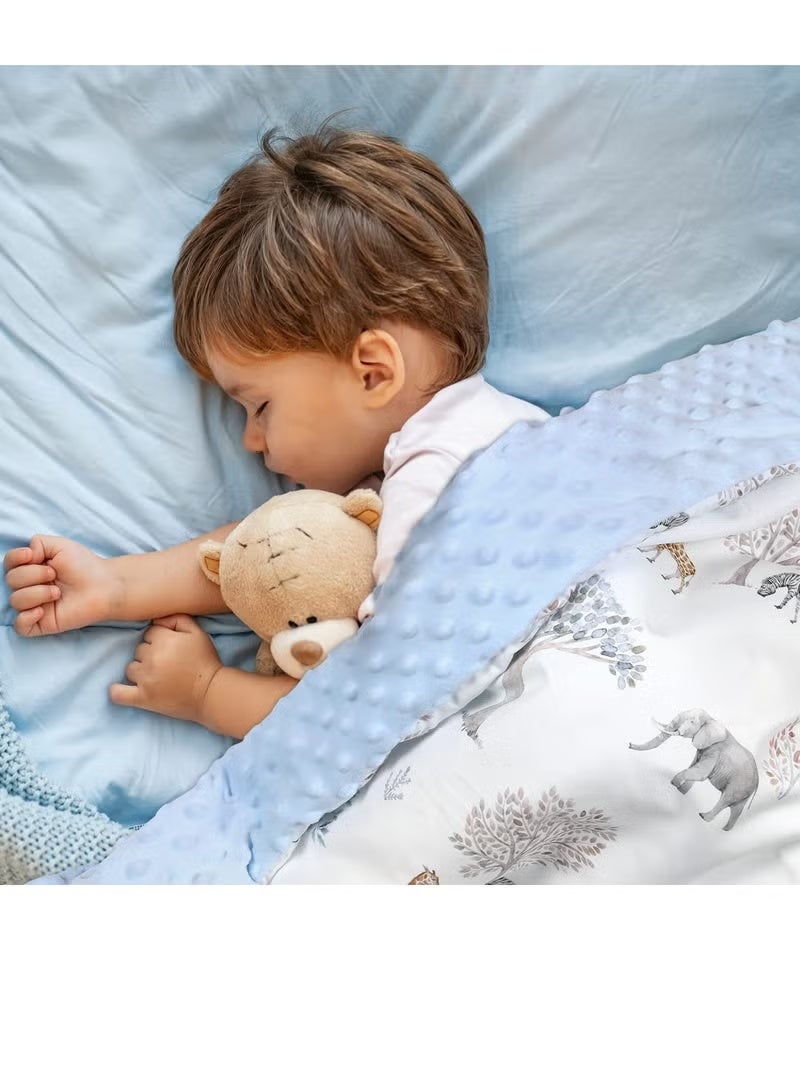 MIXDE Kids Baby Blanket Newborn Gifts, Soft Plush Blankets with Dotted Backing, Fleece Fabric Essentials for Unisex, Toddlers, Boys Girls 75x100cm - Image 4