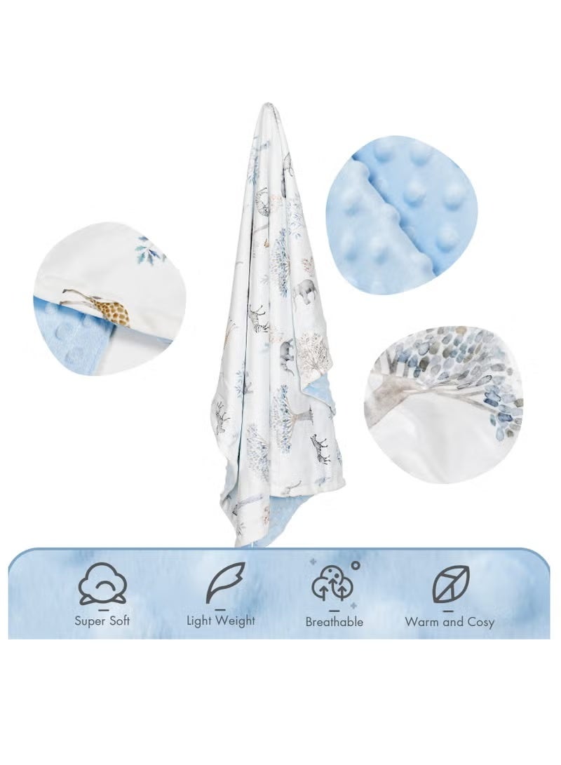 MIXDE Kids Baby Blanket Newborn Gifts, Soft Plush Blankets with Dotted Backing, Fleece Fabric Essentials for Unisex, Toddlers, Boys Girls 75x100cm - Image 2