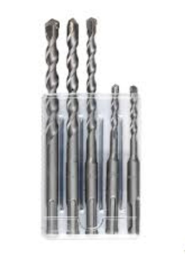KNP KNP 5 Piece Hammer Drill Bits Set is Designed for Use with Hammer Drills Providing Efficient and Precise Drilling in Hard Materials like Concrete Masonry and Brick.  - Image 1