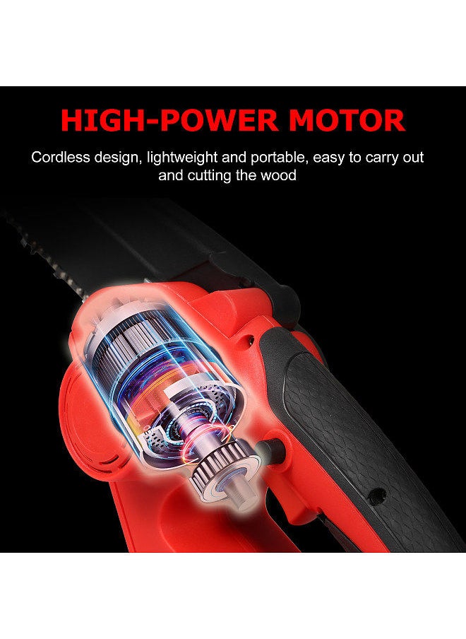 Generic - Brushless Mini Chainsaw Cordless 8 Inch, Super Powerful Hand Saw with 3.0Ah Battery, 1 Hour Run-Time Electric Chainsaw, Small Handheld Chainsaw for Wood Cutting Tree Trimming - Image 1