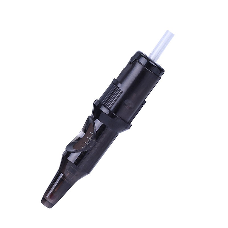 Tattoo Ball Point Pen: 20 Pcs Black Set With One-Piece Needle - Transparent Housing For Ink Track Observation Tattoo Practice Pen For Beginners And Tattoo Artists - Image 3