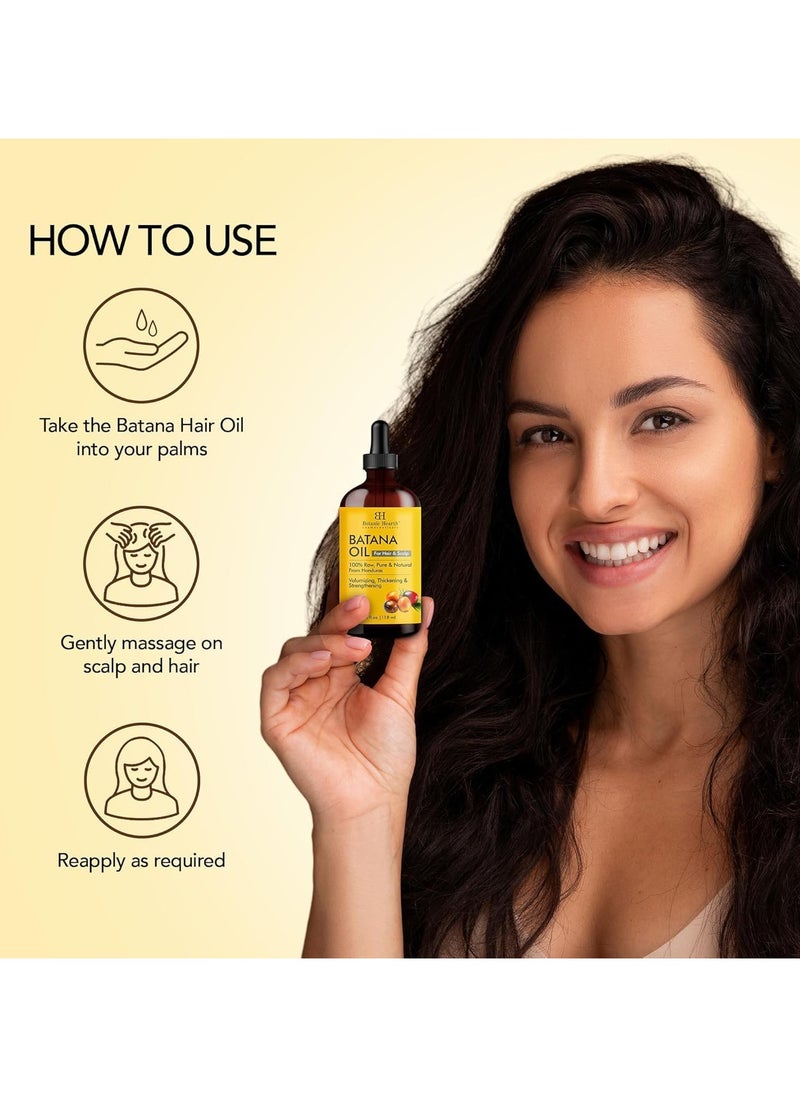 Botanic Hearth Raw Batana Oil for Hair Growth | 100% Pure & Unrefined Oil from Honduras | For Thicker, Stronger Hair - 118 ml  - Image 5