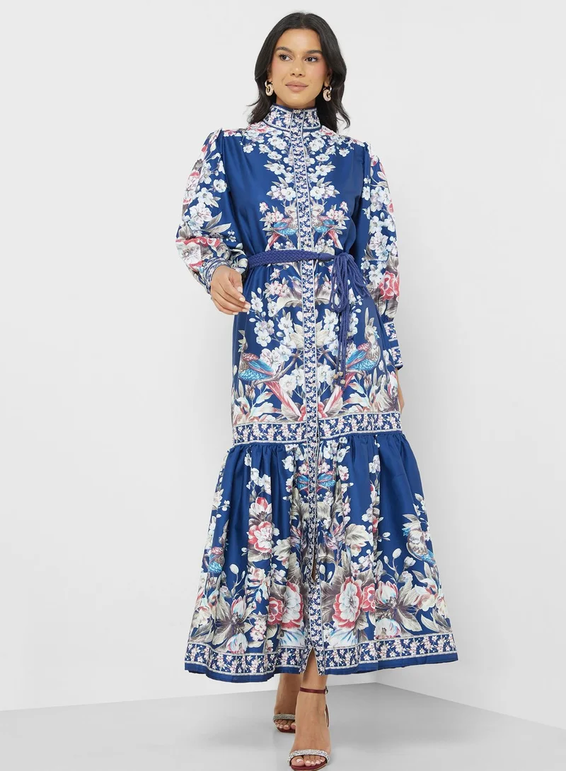 Khizana Abtract Print Dress