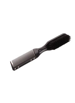 Laseta 2-in-1 Barber Comb Hair Comb For Men Oil Hair Texture Comb Hair Styling Brush Hair Cutting Brush Beard Brush(Black)  - Image 1