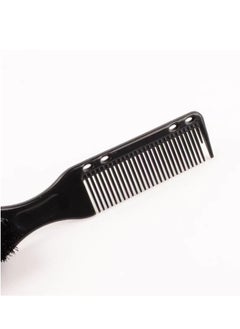 Laseta 2-in-1 Barber Comb Hair Comb For Men Oil Hair Texture Comb Hair Styling Brush Hair Cutting Brush Beard Brush(Black)  - Image 2