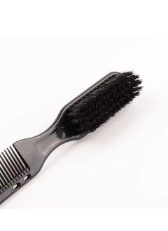 Laseta 2-in-1 Barber Comb Hair Comb For Men Oil Hair Texture Comb Hair Styling Brush Hair Cutting Brush Beard Brush(Black)  - Image 3