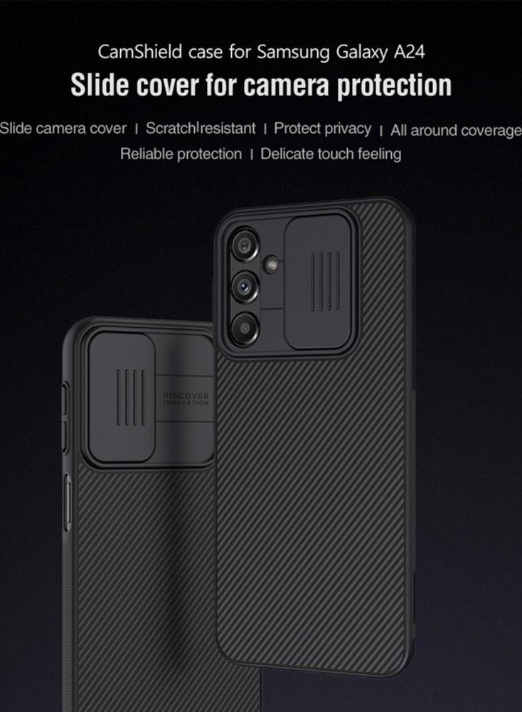 Nillkin Samsung Galaxy A24 5G Case Cover with Slide Camera Lens Protection PC Back & TPU Frame Bumper Protection Anti Fingerprint Soft Delicate Touch Designed for Samsung Galaxy A24 5G - Image 2