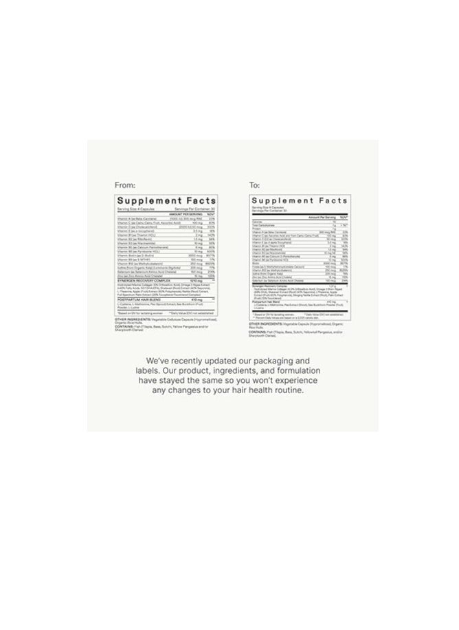 NUTRAFOL - Nutrafol Postpartum Hair Growth Supplements, Clinically Tested for Visibly Thicker Hair and Less Shedding, Breastfeeding-friendly - 1 Month Supply - Image 1