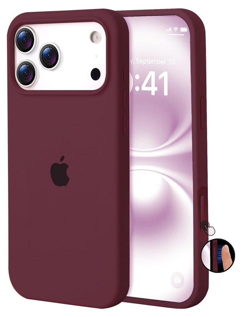 أوللاي آيفون 17 برو ماكس كيس واقي، مادة السيليكون، مقاومة للصدمات مع حماية عدسة الكاميرا وتغطية زر التحكم، غطاء واقي مضاد للصدمة الهاتف المحمول، متوافق مع إكسسوارات MagSafe - Image 1