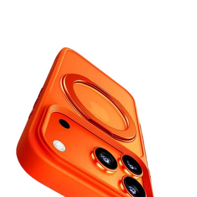 MagSafe iPhone 15 Pro Max Drop Protection TPU + PC Case for iPhone 15 15 Plus 15 Pro 15 Pro Max with Kickstand and 360° Rotating Bracket in Orange - Image 4