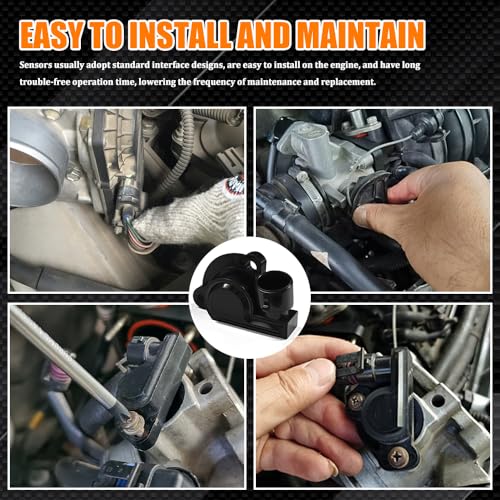 Rebvugr Throttle Position Sensor TPS, Throttle Body Sensor, TPS Accelerator Pedal Fuel Idle Control Valve Sensors, Gas Engine Accessories for Chevy Buick Daewoo, Replace OEM#17087400 17088026 17111815 - Image 5