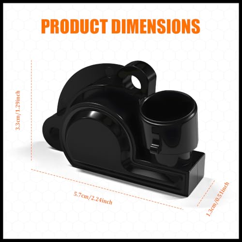Rebvugr Throttle Position Sensor TPS, Throttle Body Sensor, TPS Accelerator Pedal Fuel Idle Control Valve Sensors, Gas Engine Accessories for Chevy Buick Daewoo, Replace OEM#17087400 17088026 17111815 - Image 2