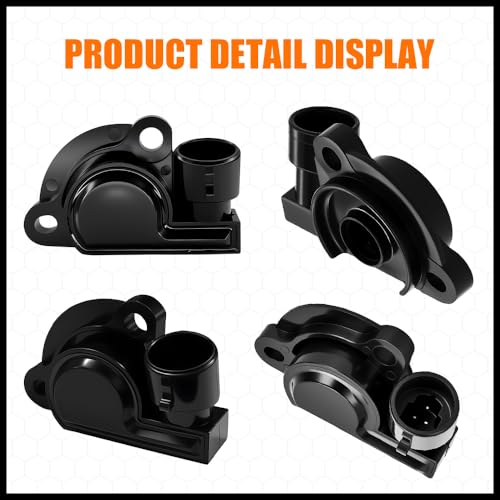 Rebvugr Throttle Position Sensor TPS, Throttle Body Sensor, TPS Accelerator Pedal Fuel Idle Control Valve Sensors, Gas Engine Accessories for Chevy Buick Daewoo, Replace OEM#17087400 17088026 17111815 - Image 3