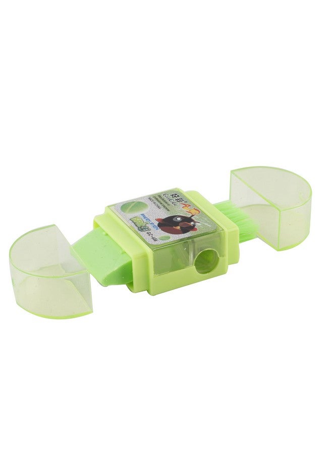 PARTEET New Multicolour 3in1 Eraser,Sharpners and Brush Pack of 12Pc for Kids - Image 3