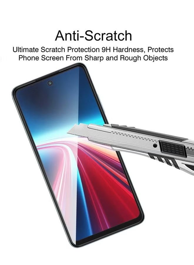 SNBFA 2 Pack Tempered Glass Screen Protector for Itel P55 4G, Comfortable Touch Feeling, Easy Clean Install, HD Clear Anti-scratch Anti-drop Anti-fingerprint Phone Display Cover Accessory  - Image 3