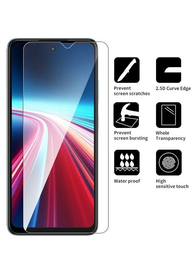 SNBFA 2 Pack Tempered Glass Screen Protector for Itel P55 4G, Comfortable Touch Feeling, Easy Clean Install, HD Clear Anti-scratch Anti-drop Anti-fingerprint Phone Display Cover Accessory  - Image 2