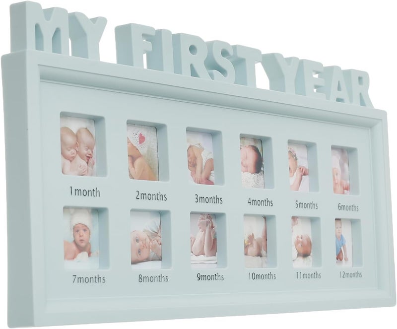 PF-1-2-3 TY-84/S-1197 Photo Frame With My First Year Design - Made With Premium Material For Durability And Long-Lasting Use - Mint - Image 2