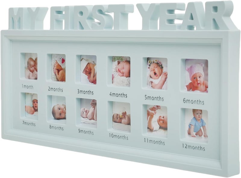 PF-1-2-3 TY-84/S-1197 Photo Frame With My First Year Design - Made With Premium Material For Durability And Long-Lasting Use - Mint - Image 3
