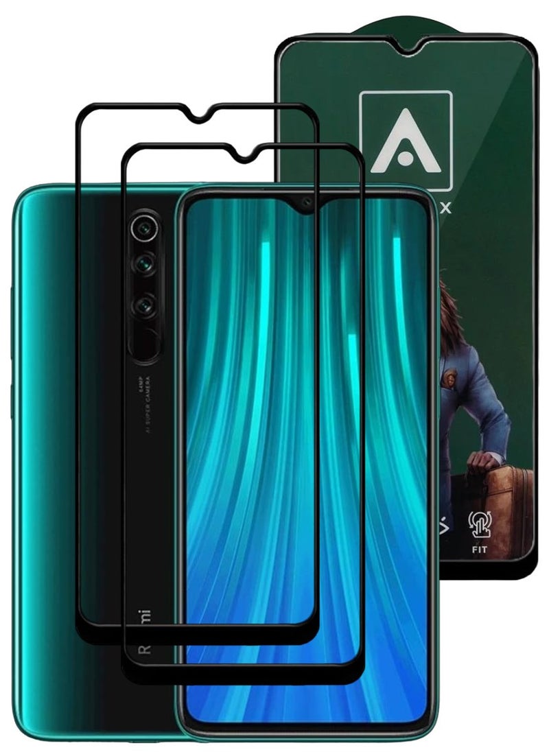 ACLIX 2 Pieces Antistatic ESD Dustproof Premium Quality High Definition Tempered Glass Screen Protector Designed For Xiaomi RedmiNote 8 Pro - Image 1