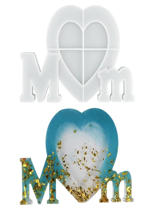 EDUEE Resin Photo Frame Molds Mom Shape Silicone Resin Mold for DIY Mothers Day Gift, Resin Casting Art Crafts Table Home Decor Gift - Image 1