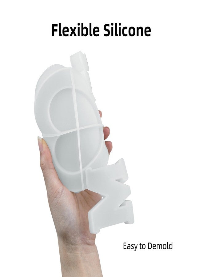 EDUEE Resin Photo Frame Molds Mom Shape Silicone Resin Mold for DIY Mothers Day Gift, Resin Casting Art Crafts Table Home Decor Gift - Image 4