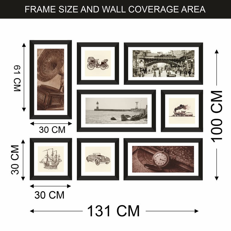 PAPER PLANE DESIGN Engineered Wood Ethnic Large Painting With Frame For Living Room Wall Decoration Framed Art For Bedroom Hotel Office. (Vintage Art) Multicolor, Rectangular - 50 Cm - Image 4