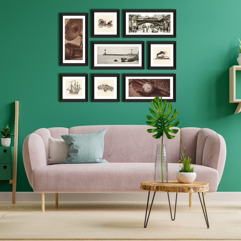 PAPER PLANE DESIGN Engineered Wood Ethnic Large Painting With Frame For Living Room Wall Decoration Framed Art For Bedroom Hotel Office. (Vintage Art) Multicolor, Rectangular - 50 Cm - Image 3