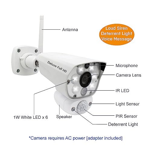 CasaCam Deluxe VC5000L Additional 1080p Floodlight Camera Deluxe Systems VS5072, VS5002, VS5802, VS5102. - Image 3