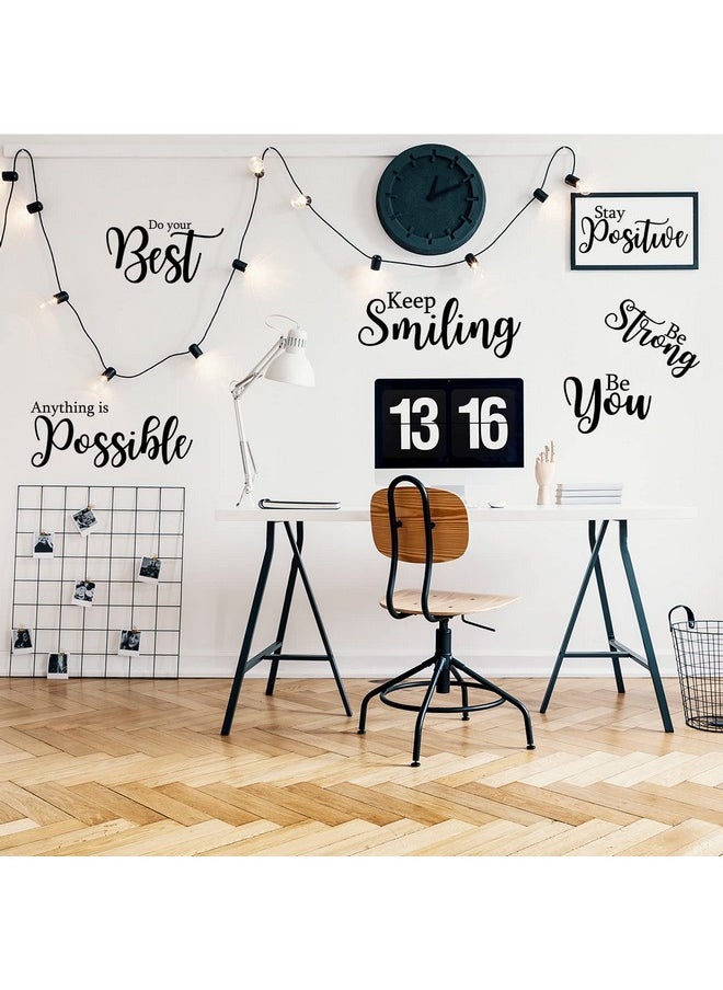 Leinuosen 25 Pcs Vinyl Wall Quotes Stickers Inspirational Quotes Decal Motivational Words Peel And Stick Wall Decals Removable Wall Stickers Positive Wall Decor Sticker For Bedroom Living Room Office Diy Art  - Image 4