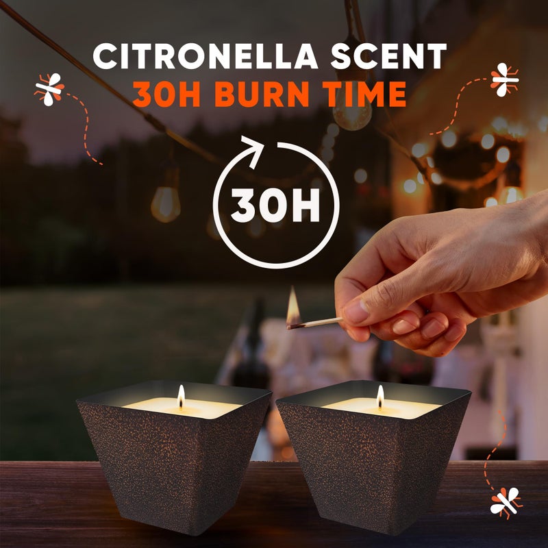 OFF! Backyard Citronella Scented Candle, Ambiance Enhancing Centerpiece, Burns for up to 25 Hours, 16 oz ( Pack of 2) - Image 4