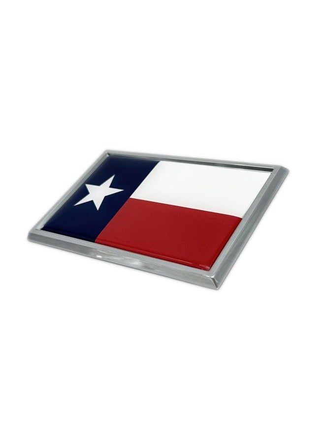 Elektroplate Small Texas Flag Chrome Auto Emblem - Image 3
