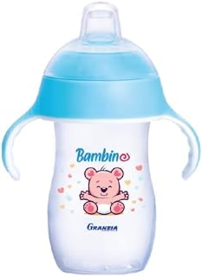 Granzia Bambino Baby Natural Water & Juice Cup Blue Color 280 ML