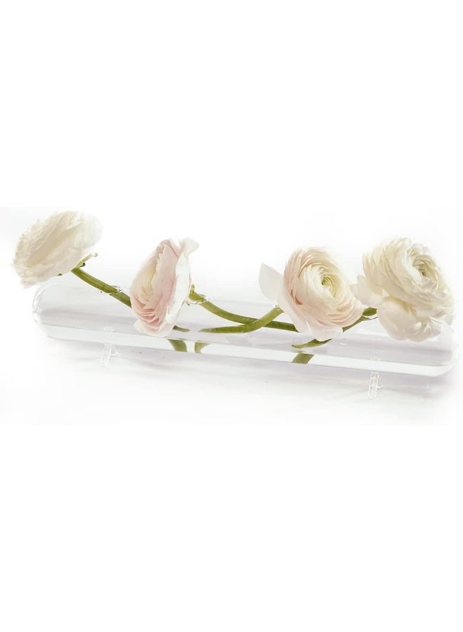 Chive Hudson Flute MultiChambered Flower Bud Vase  Cute Beautiful Glass Vases for Flowers  House Plants  Large 4Hole - Image 5