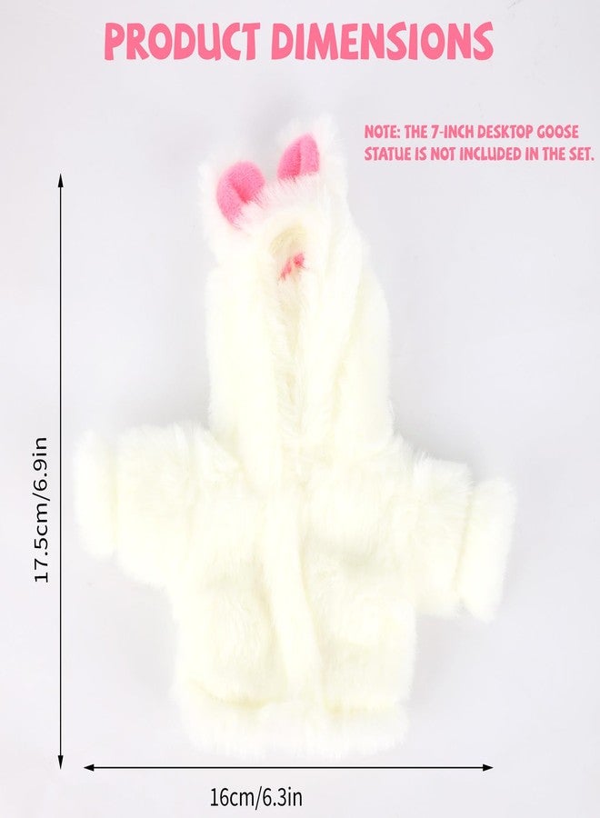 Fukaisu 7in/17.78cm Desktop Goose Clothes, Cute Easter Bunny Desk Goose Outfit Mini Magnetic Toy Decor Accessories for Desk Porch Statue (Only Clothes) - Image 2