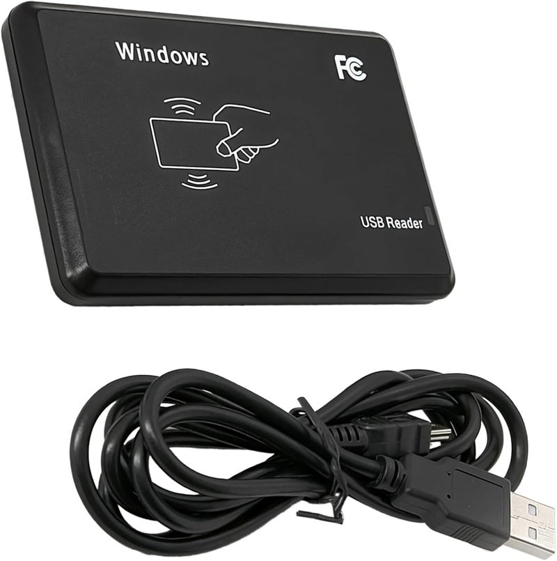 Scanner: Ic/Id Dual Frequencies, USB, Slim Design, with Cable - Image 1