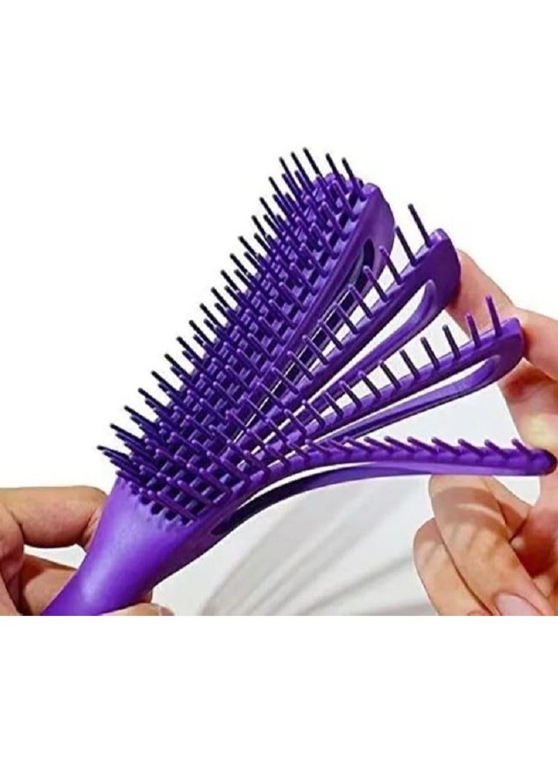 Flexible Detangling Hair Brush - Anti-Electric Hair Brush - Adjustable Clip for Perfect Flexibility - Perfect for Curly, Curly, Dry and Wet Hair - For Detangling Knots and Painless Hair Styling - Image 5