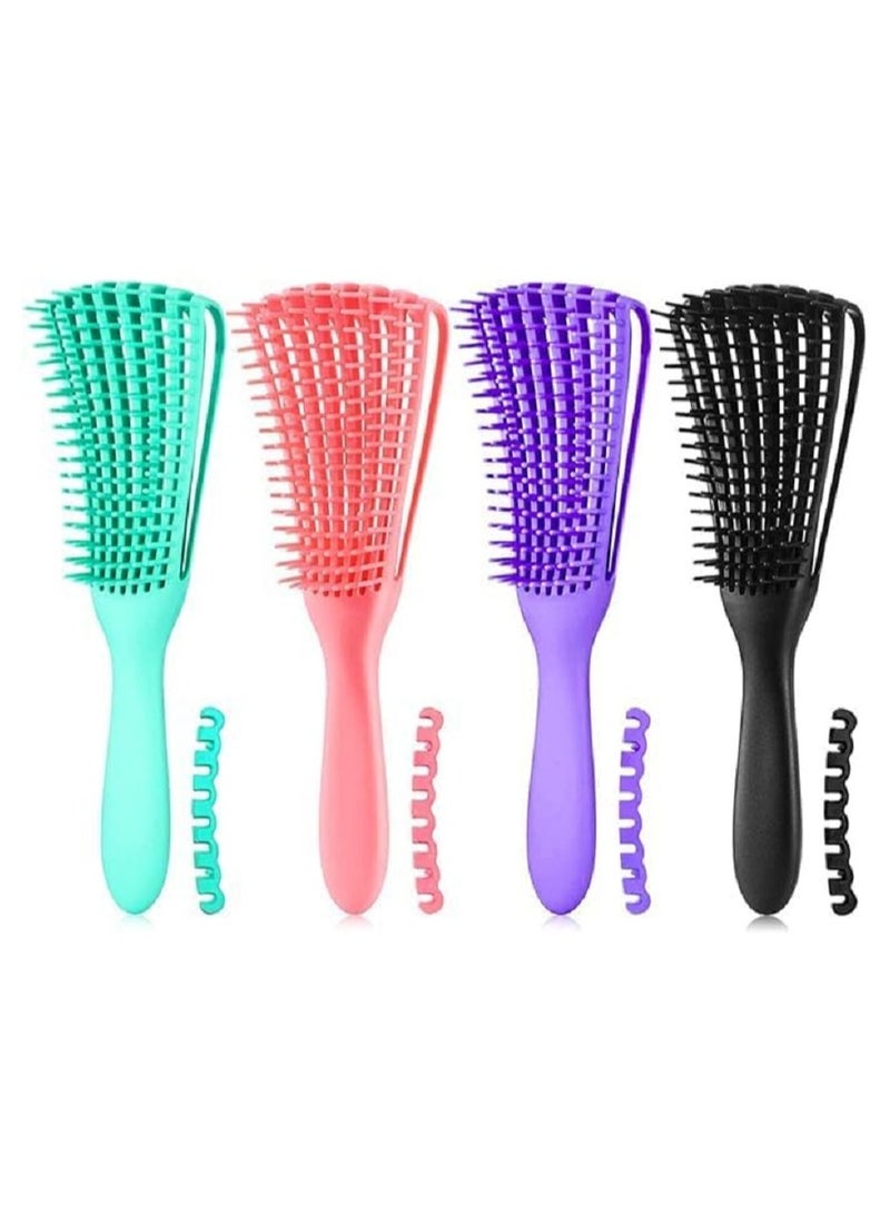 Flexible Detangling Hair Brush - Anti-Electric Hair Brush - Adjustable Clip for Perfect Flexibility - Perfect for Curly, Curly, Dry and Wet Hair - For Detangling Knots and Painless Hair Styling - Image 2