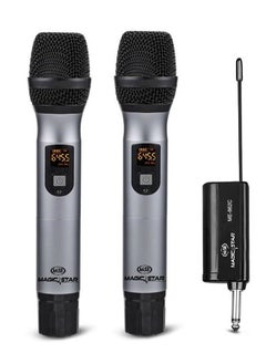 Magic Star ME-862C UHF Duet Wireless Microphones for Singing, Karaoke, PA system, Music Recording  - Image 2