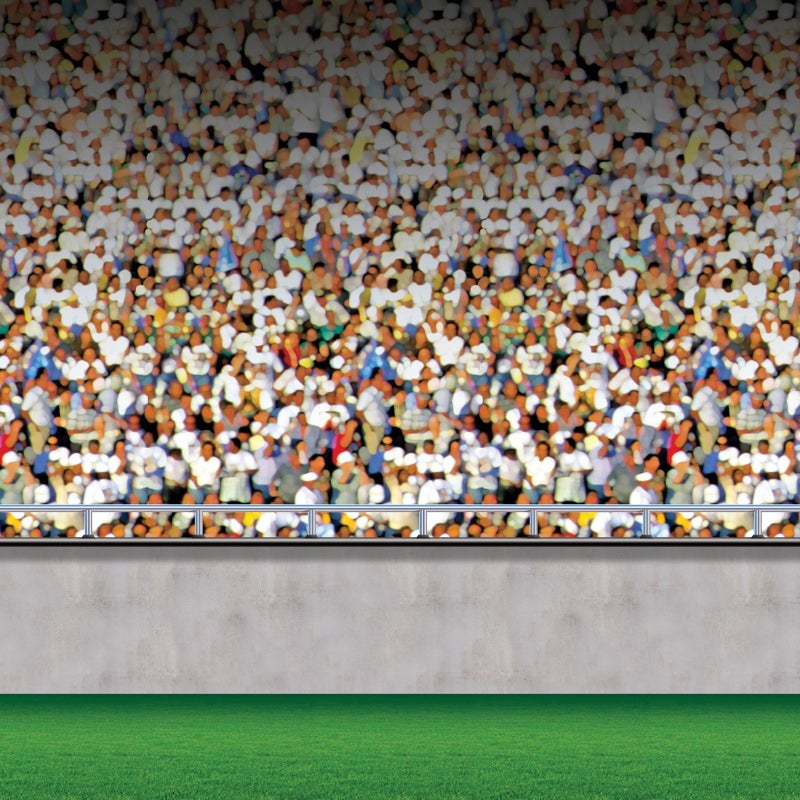 Beistle Lower Deck Stadium Backdrop Theme 4 Feet x 30 Feet - Image 1