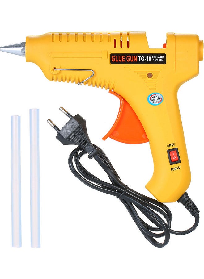 NIBEMINENT Hot Melt Glue Gun 60W/100W Power Adjustable Machine Multifunctional Industrial Household DIY Yellow GT-10 27.5x22.0x4.5cm  - Image 1