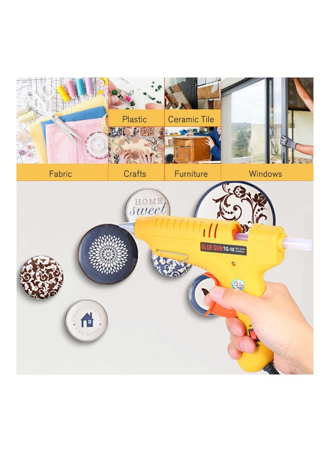 NIBEMINENT Hot Melt Glue Gun 60W/100W Power Adjustable Machine Multifunctional Industrial Household DIY Yellow GT-10 27.5x22.0x4.5cm  - Image 2