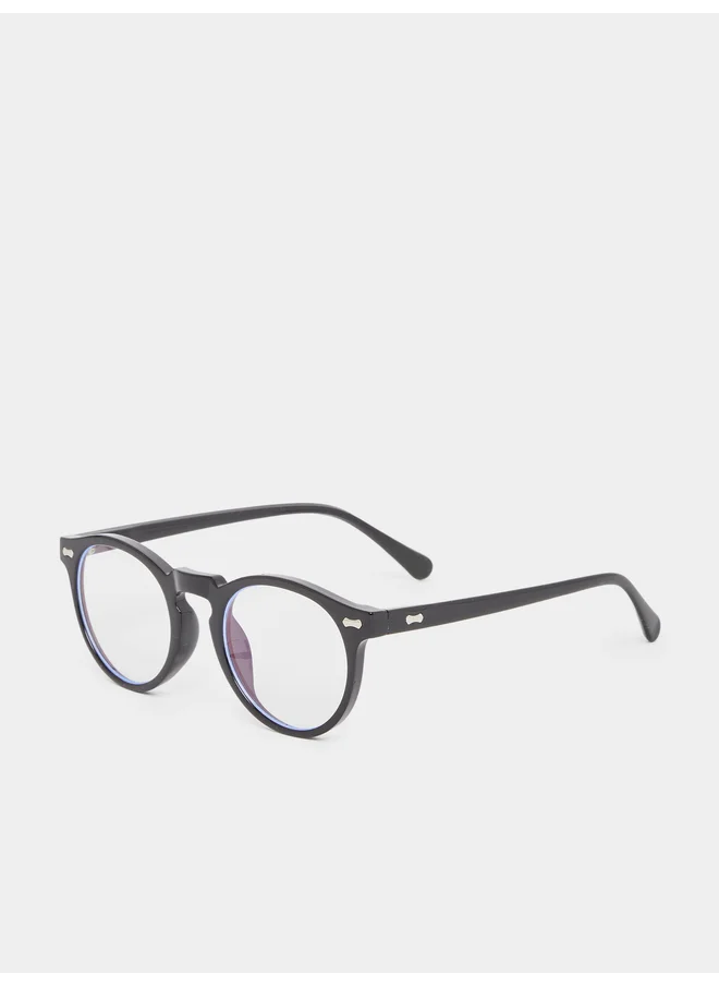 Styli Styli Clear Round Sunglasses with Nose Pads