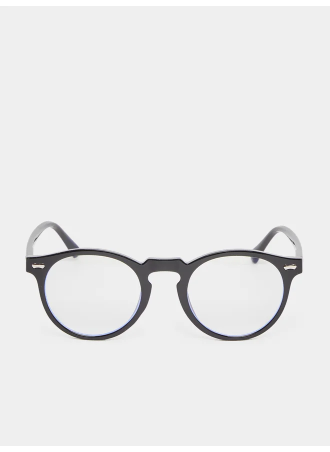 Styli Styli Clear Round Sunglasses with Nose Pads
