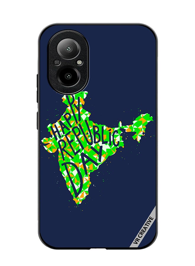VR CREATIVE Protective Case Cover For Realme C67 4G Happy Republic Day Typographic Hindi Design Multicolour - Image 1
