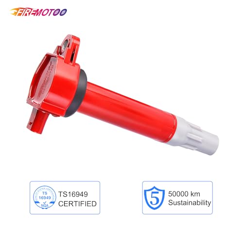 FIREMOTOO Pack of 8 Ignition Coil Pack Compatible with Cadillac Chevy GMC Pontiac G8 Grand Prix Tahoe Yukon Silverado Impala Trailblazer Avalanche 5.3L 6.0L ‎UF413 12570616 H6T55271ZC C1511 D510C Red - Image 5