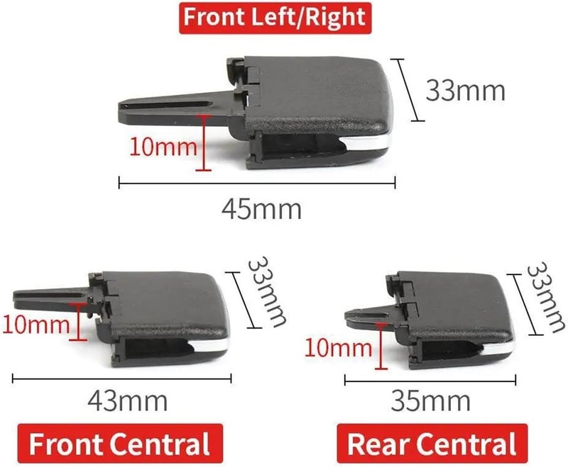 QASULER Car AC Air Vent Outlet Clip Repair Kit - Image 3