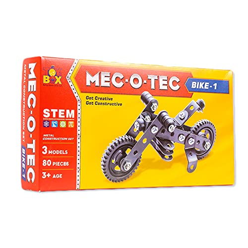 TOYZTREND MEC - O - Tec Bike 1 Metal Construction Toy, Building Blocks, Educational Toys for 6+ yrs Boys and Girls, Multicolor - Image 1