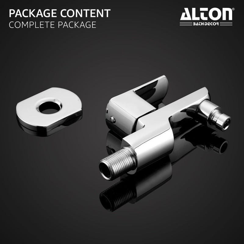 ALTON QDR5520WM Brass Washing Machine Bib Cock with Wall Flange Washing Machine Tap Chrome - Image 5