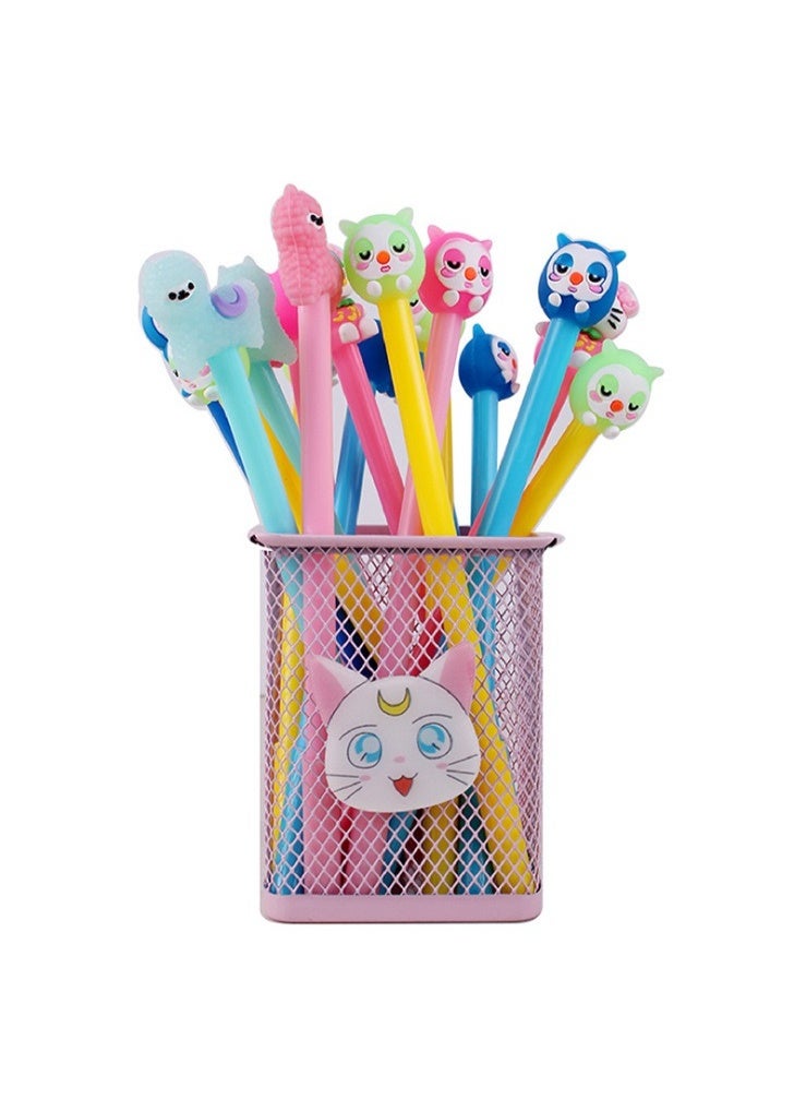 40 قلم حبر 0.5 مم، مع كرتونات لطيفة وجميلة. - Image 5